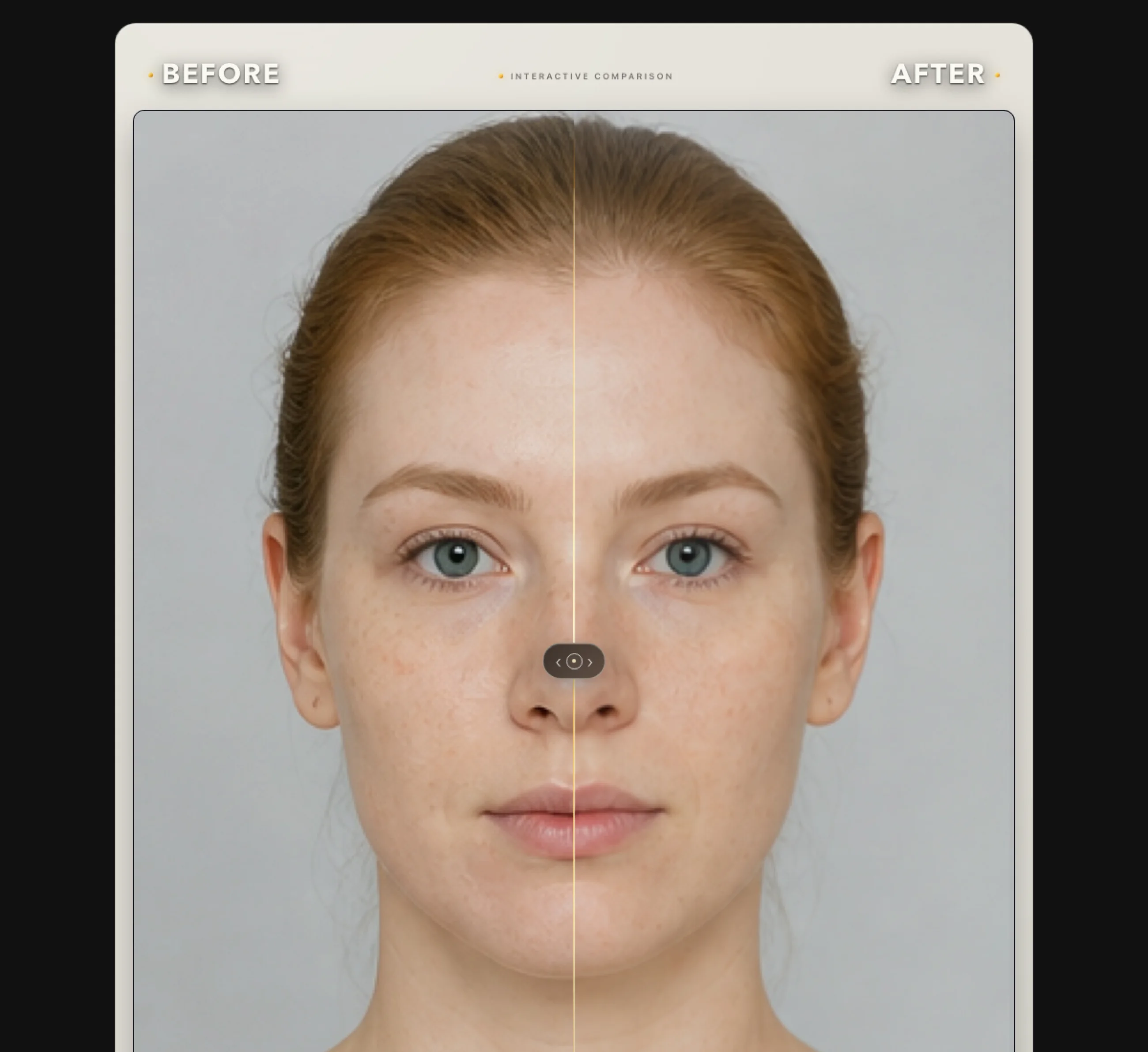 A B/A Studio interactive comparison prepared for a website